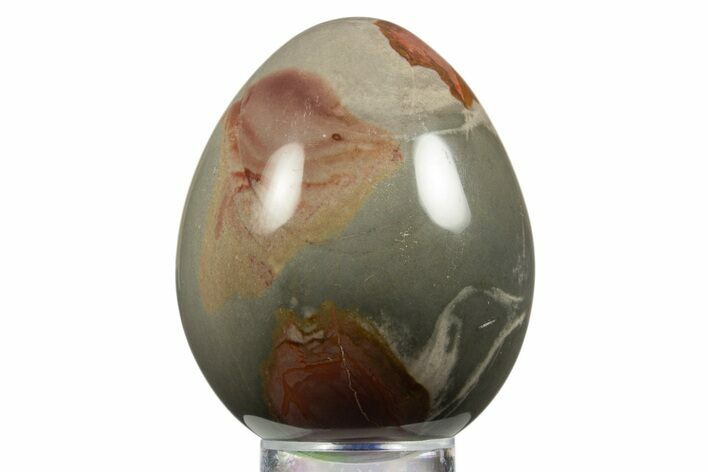 Polished Polychrome Jasper Egg - Madagascar #331734